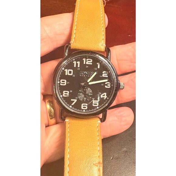 Men's Jones Of New York Signature Watch, 42mm Gun Metal Tone Case, JNYS3076 - Picture 2 of 4